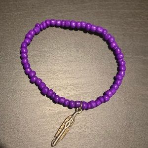Glass seed bead bracelet